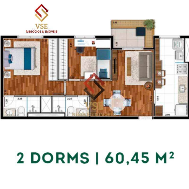 Apartamento à venda e aluguel, 49m² - Foto 2